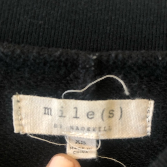 Madewell Ciao for Now Black Sweatshirt - Picture 3 of 5